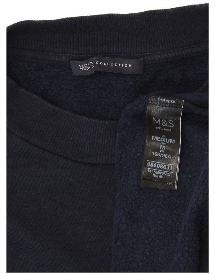 Felpa oversize da donna Marks & Spencer UK 14 medio blu navy