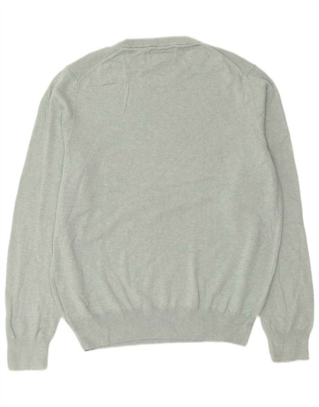 Maglione maglione girocollo da uomo Marks & Spencer in cotone verde medio