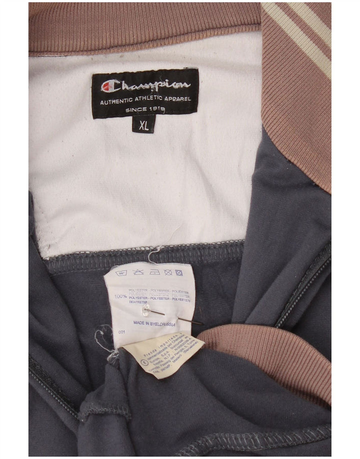 Giacca da tuta da uomo Champion XL Poliestere color block grigio