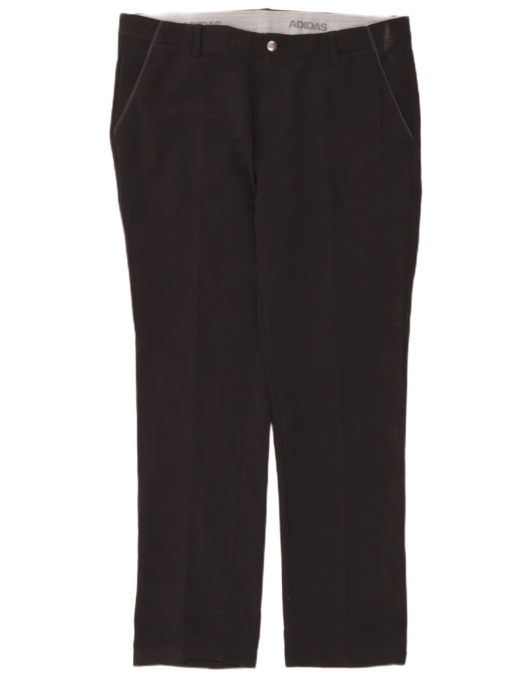 Pantaloni chino dritti da uomo Adidas W36 L32 poliestere nero