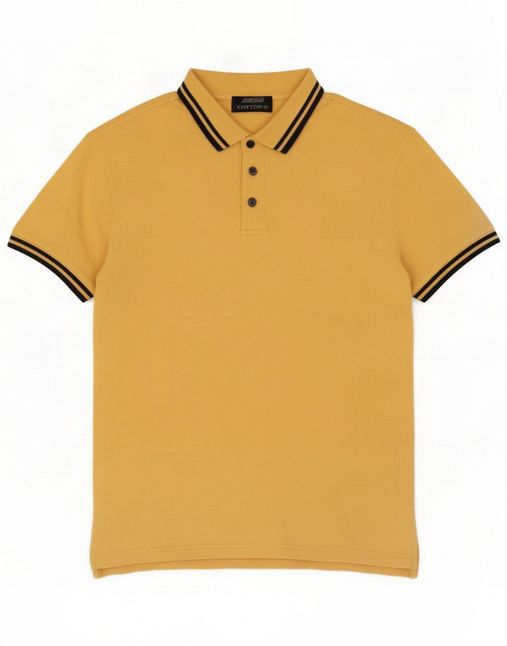 St. Polo da uomo Bernard Small Yellow Cotton