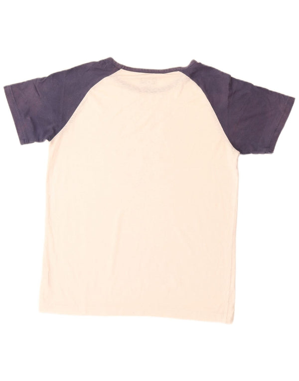 T-shirt Converse da ragazzo, 13-14 anni, XL, in cotone color block bianco