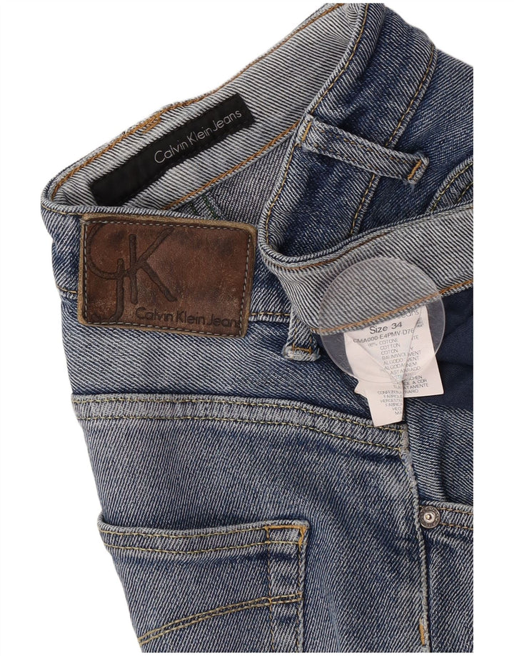 Jeans dritti da uomo Calvin Klein W34 L31 Blu