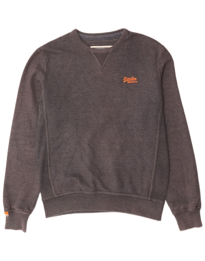Felpa da uomo Superdry Maglione grande cotone grigio