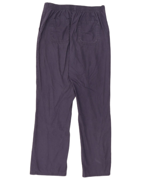 Pantaloni chino da donna Marks & Spencer UK 10 piccoli W13 L28 blu navy