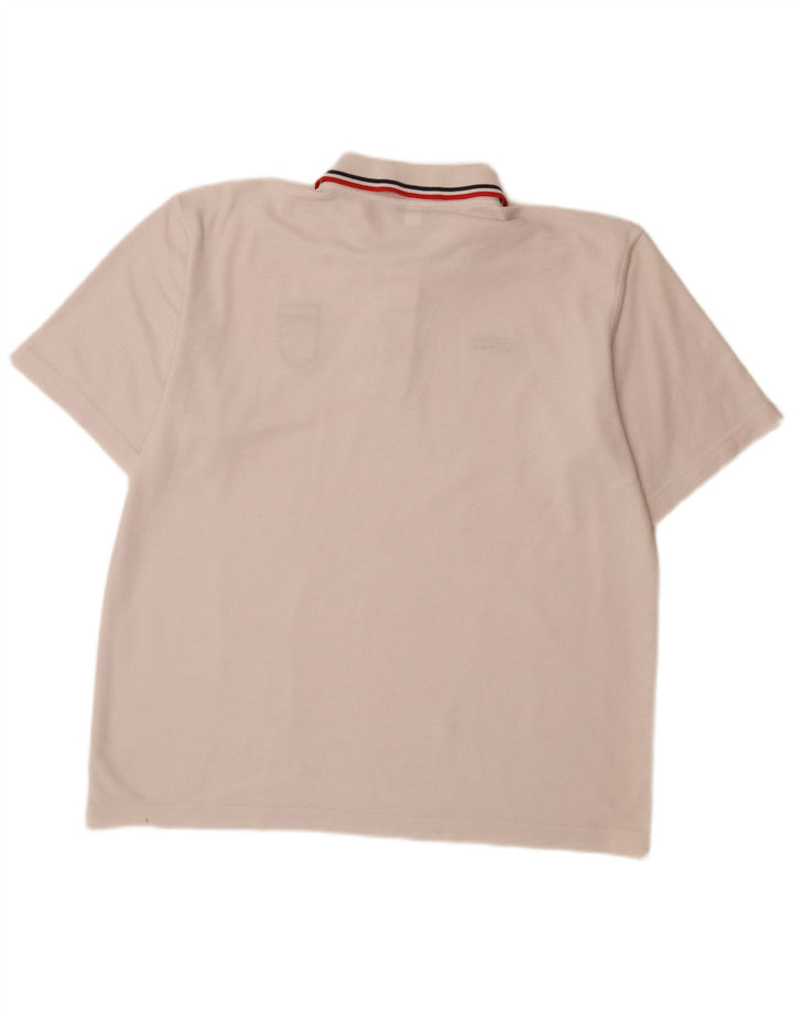 Polo Umbro da uomo Inghilterra XL poliestere bianco