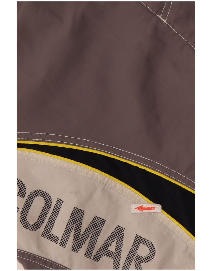 Pantaloncini da bagno grafici da uomo Colmar IT 50 Large in poliestere color block grigio