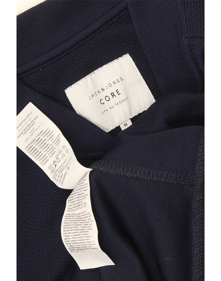 Jack & Jones Giacca da uomo Core della tuta da ginnastica media in poliestere blu navy