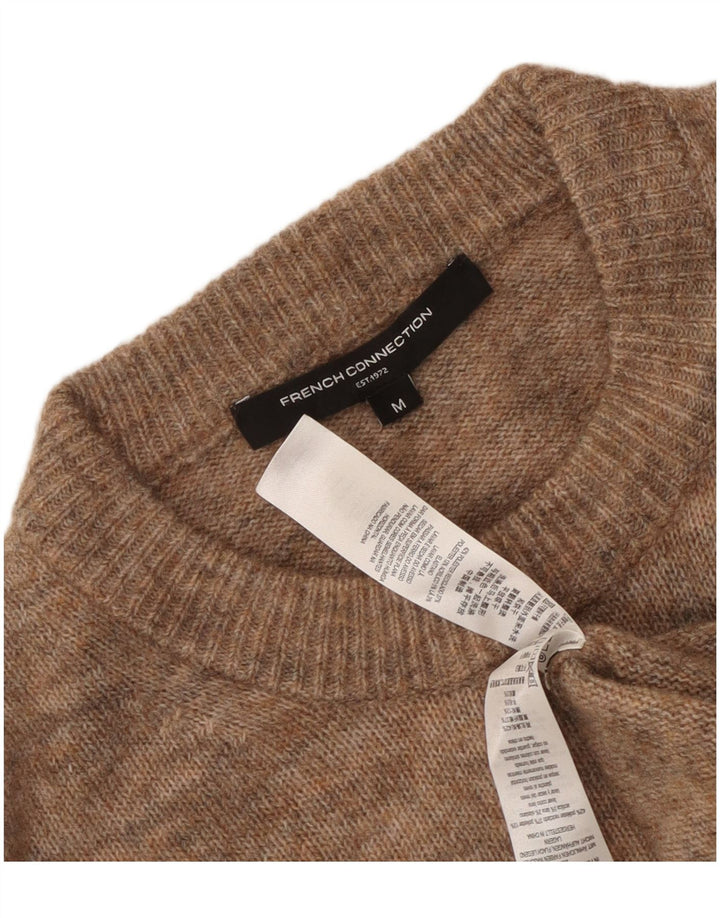 Maglione maglione girocollo da donna French Connection UK 14 Marrone medio