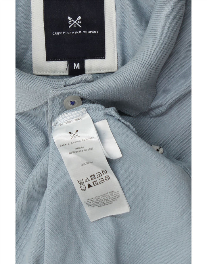 CREW CLOTHING Polo da uomo in cotone blu medio