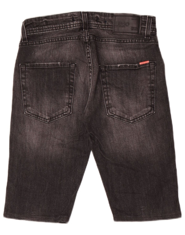 Pantaloncini di jeans slim fit da uomo Liu Jo W29 piccoli in cotone nero
