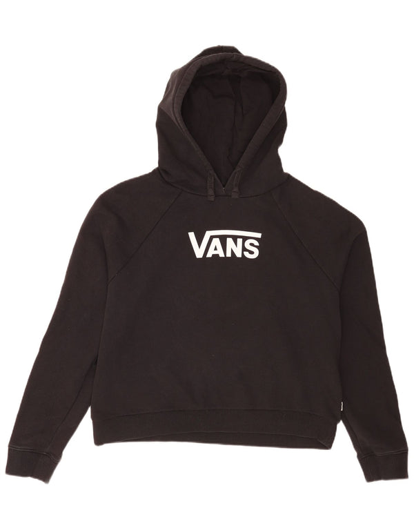 Felpa con cappuccio grafica da donna Vans UK 14 media nera