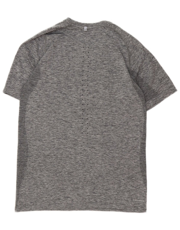 T-shirt da donna Nike Dri Fit Top UK 14 grigio medio chiazzato