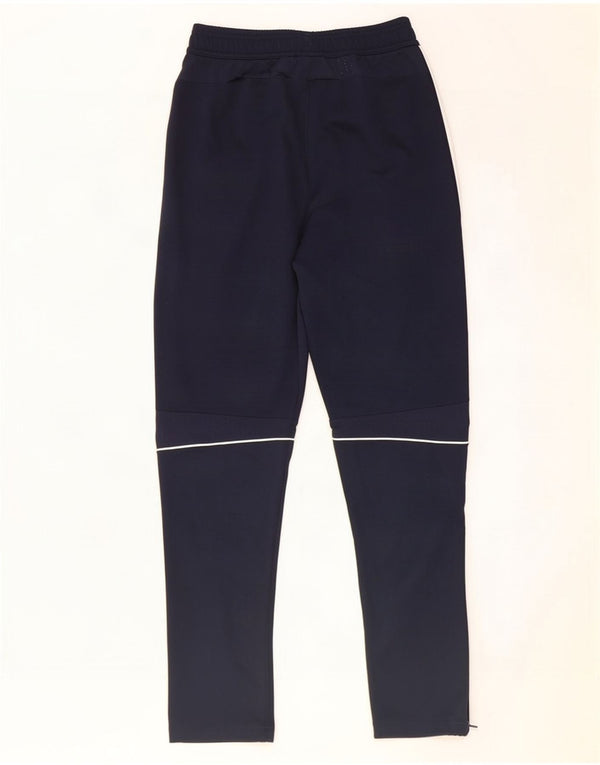 Pantaloni della tuta da ragazzo Adidas 13-14 anni in poliestere blu navy