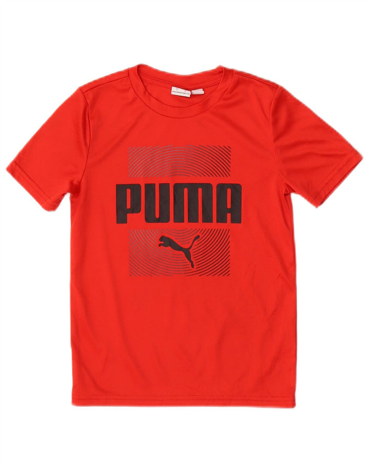 Maglietta grafica da ragazzo Puma 5-6 anni Rossa