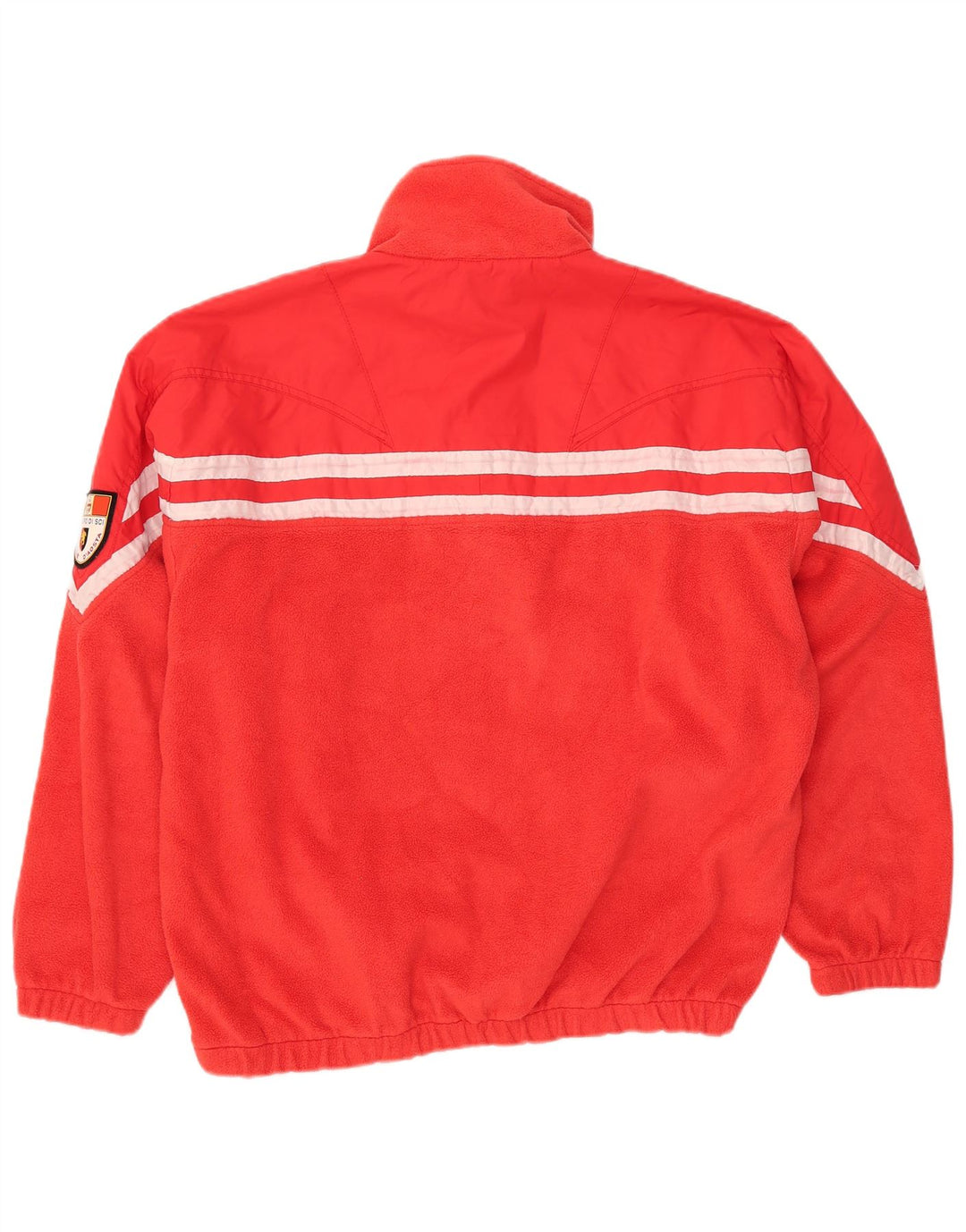 Maglione in pile grafico da uomo Anzi Besson vestibilità ampia IT 50 medio rosso