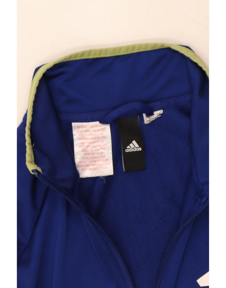 Giacca da ginnastica grafica da ragazzo Adidas 13-14 anni Blu