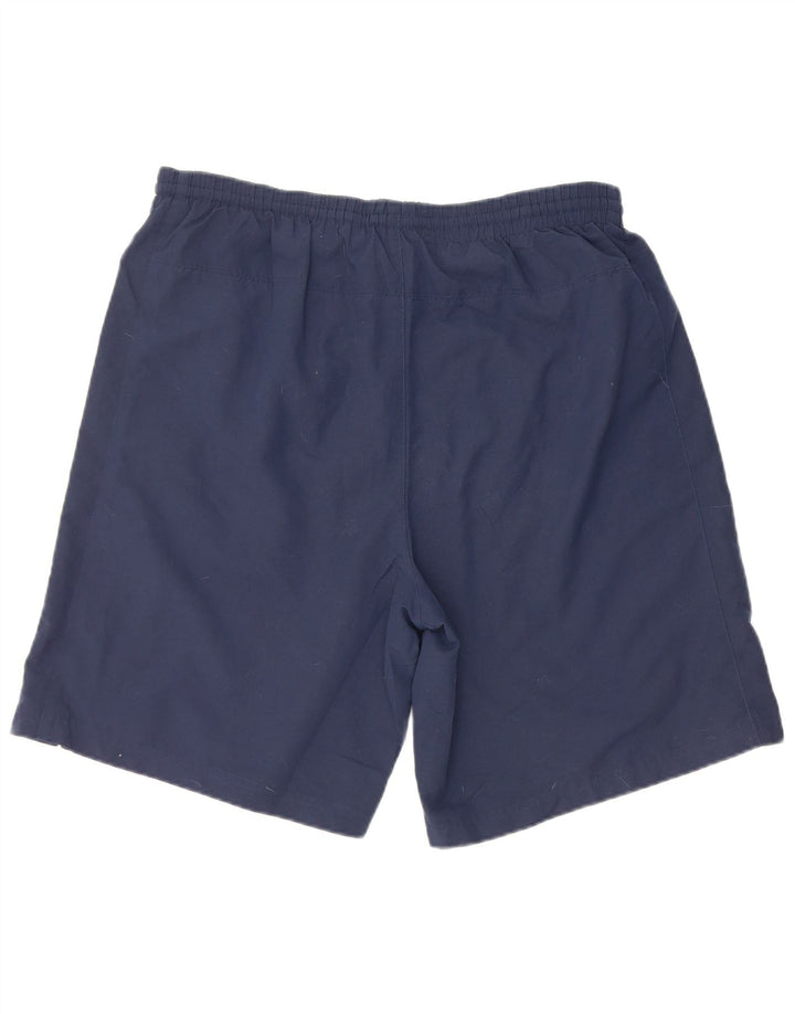 Pantaloncini sportivi grafici da uomo Umbro grandi in poliestere blu navy