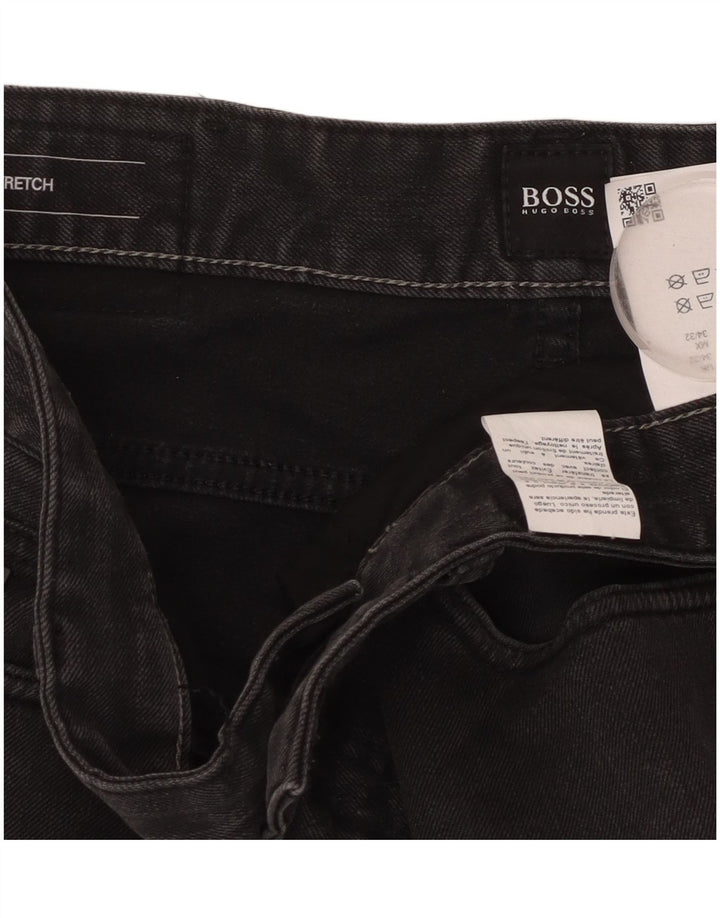 Jeans slim HUGO BOSS Delaware da donna W34 L32 cotone nero