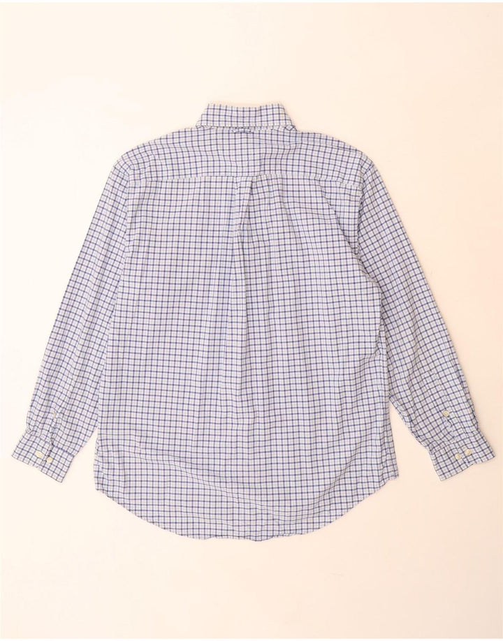 Camicia da uomo Tommy Hilfiger in cotone a quadretti blu medio