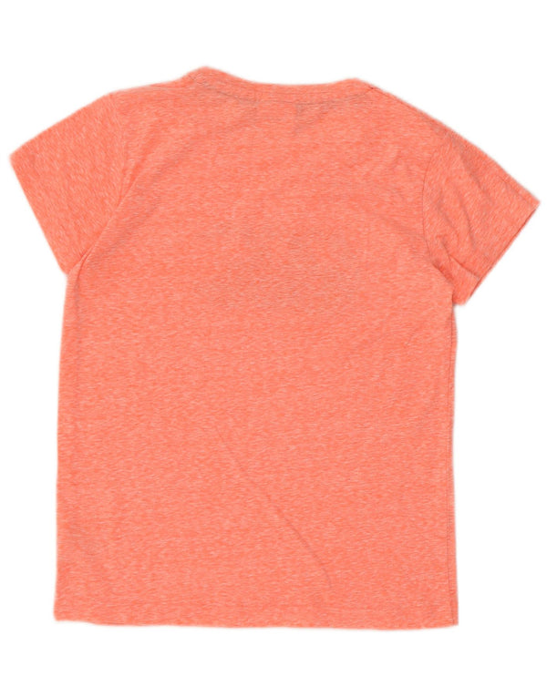 Canterbury - Maglietta grafica da donna, taglia UK 10, piccola, in cotone chiazzato arancione