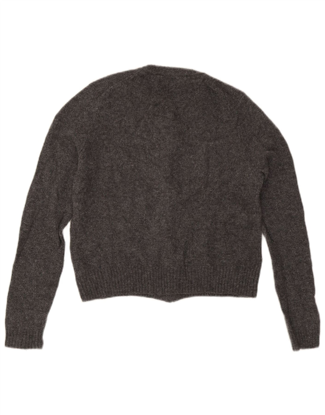 Maglione cardigan da donna Zara UK 10 piccolo grigio lana
