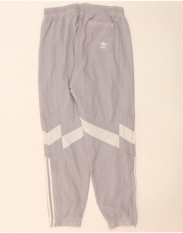Pantaloni da tuta da donna Adidas Joggers UK 14 Large Grigio Colourblock