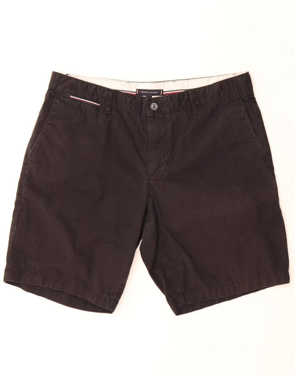 Tommy Hilfiger Mens Chino Shorts  W36 Large Black Cotton