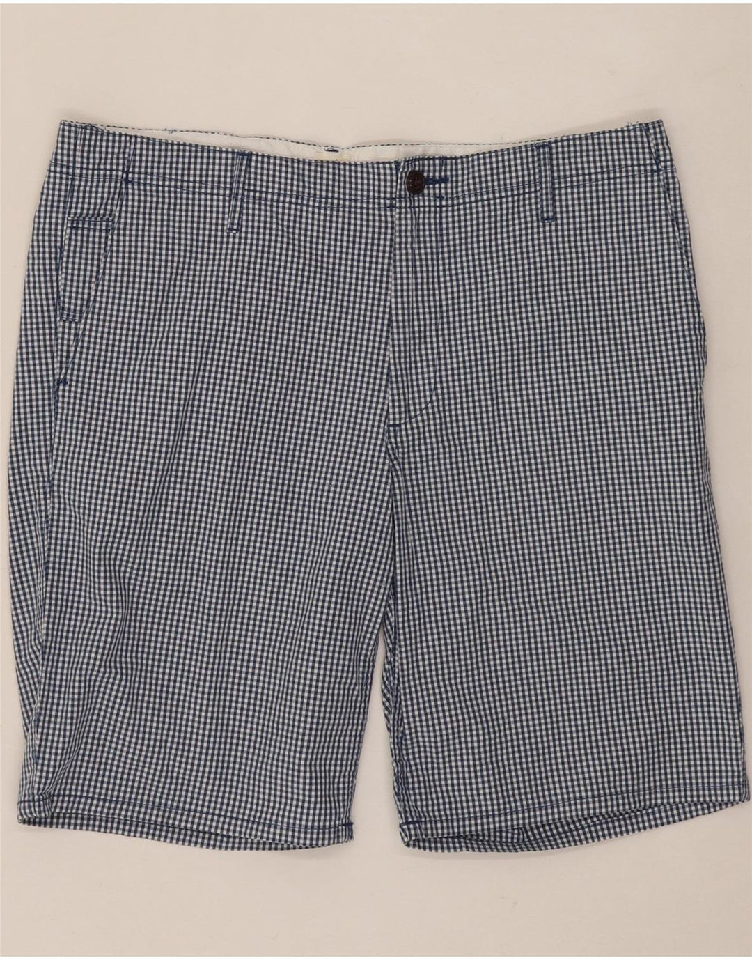 DOCKERS Mens Chino Shorts W34 Large Blue Gingham Cotton Vintage Dockers and Second-Hand Dockers from Messina Hembry 