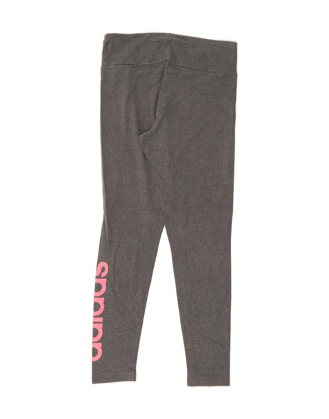 ADIDAS Womens Graphic Leggings UK 12/14 Medium Grey Cotton Vintage Adidas and Second-Hand Adidas from Messina Hembry 