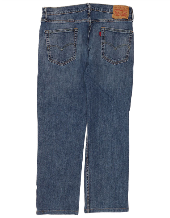 LEVI'S Jeans dritti invecchiati 514 da uomo W34 L27 cotone blu