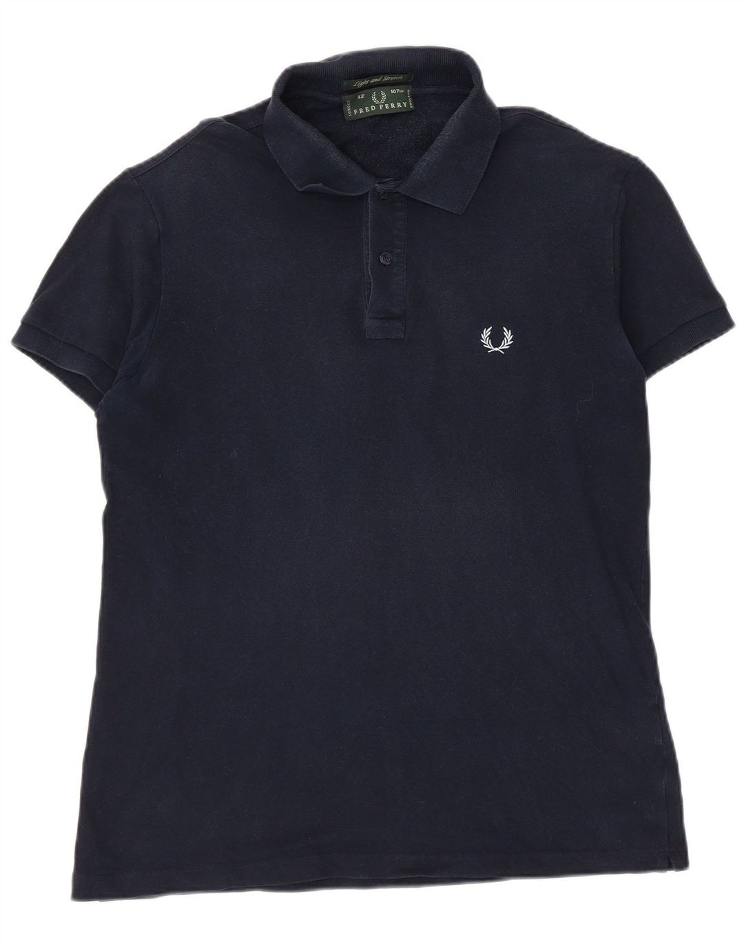 Polo da uomo Fred Perry taglia 42 media in cotone blu navy