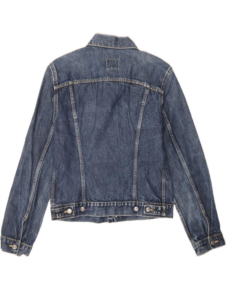 GAS Womens Denim Jacket UK 16 Large Blue Vintage Gas and Second-Hand Gas from Messina Hembry 