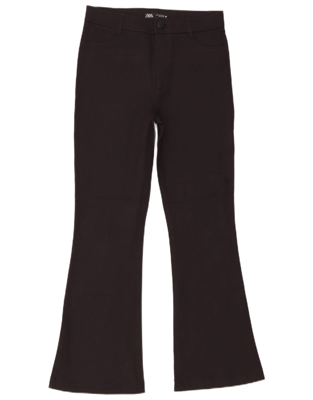Pantaloni casual svasati da donna Zara medi W28 L29 neri