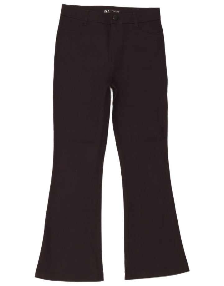 Pantaloni casual svasati da donna Zara medi W28 L29 neri
