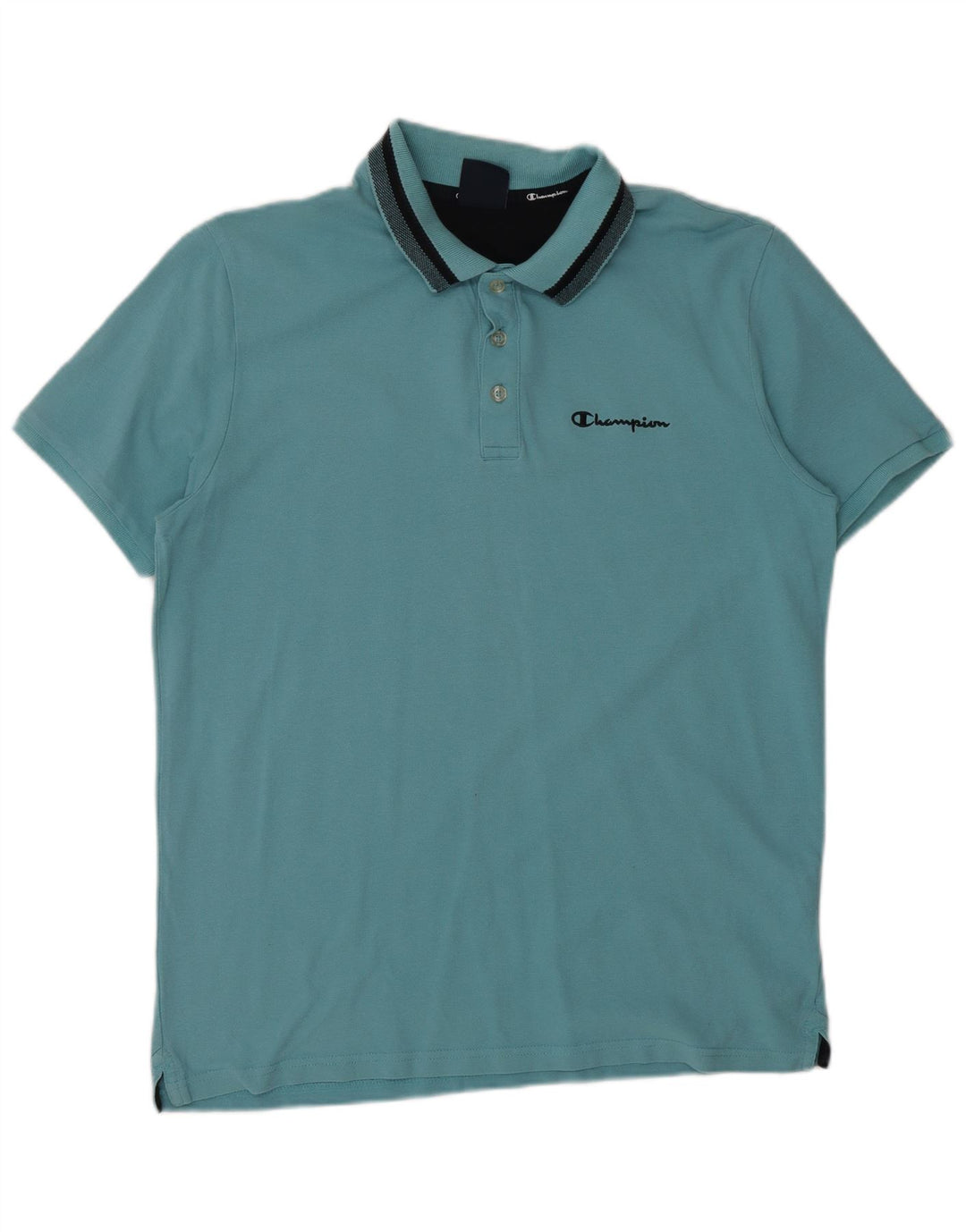 Polo da uomo CHAMPION grande in cotone blu