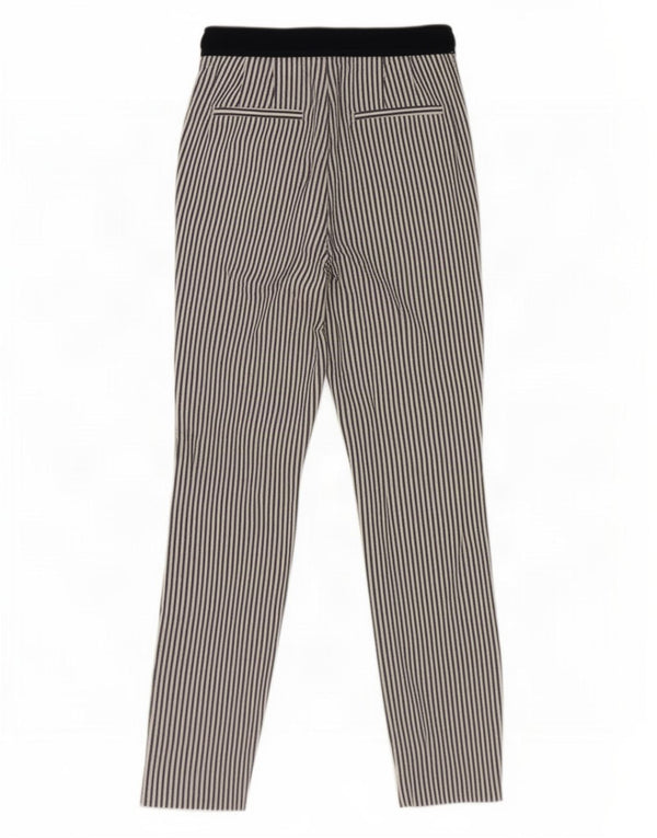 Pantaloni chino slim da donna Zara XS W24 L26 cotone gessato blu