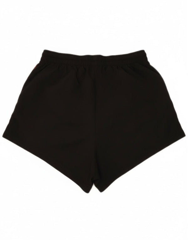 Pantaloncini sportivi grafici da donna Adidas UK 6 XS nylon nero