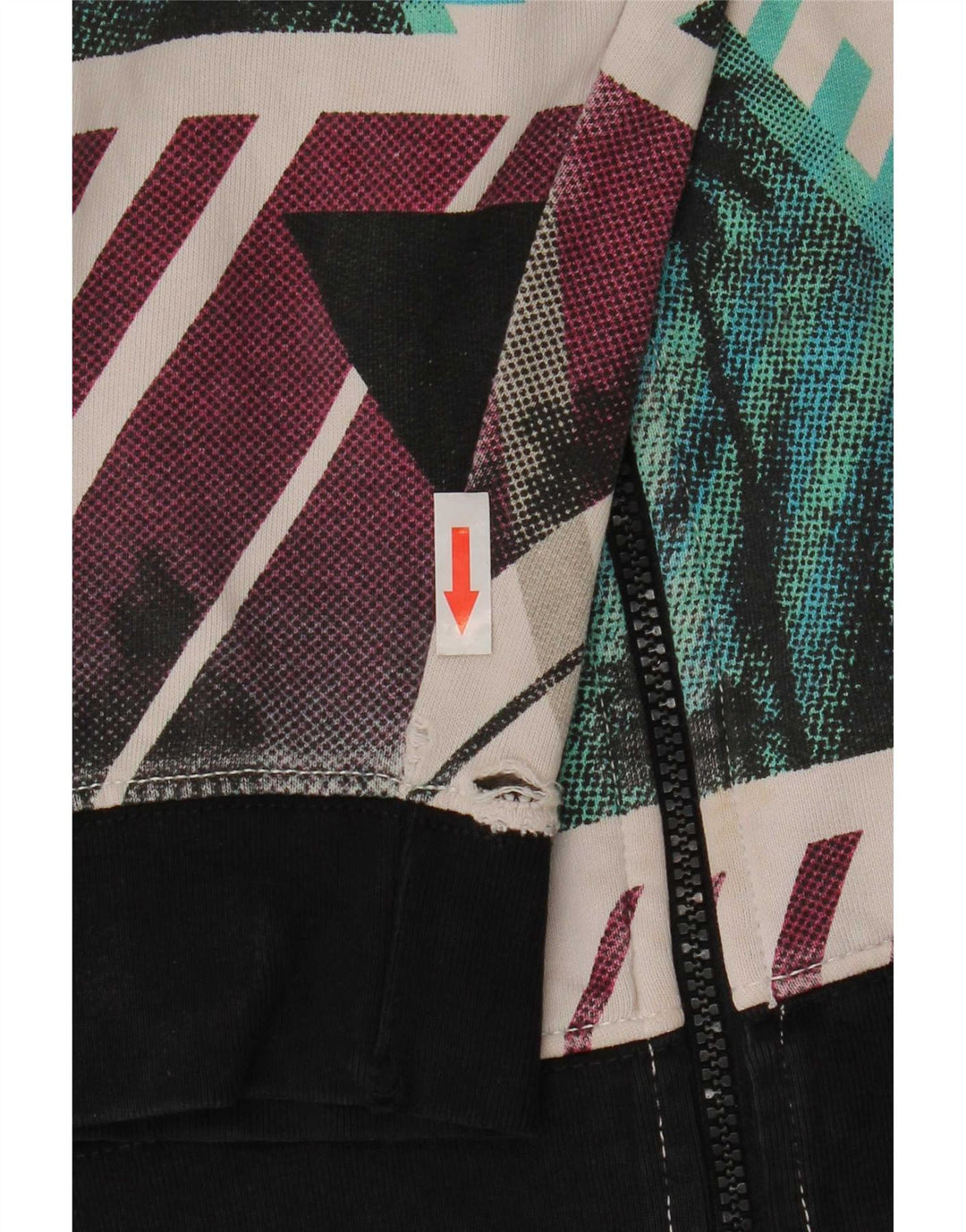 Maglione con cappuccio e zip grafica da uomo O'Neill medio multicolore geometrico
