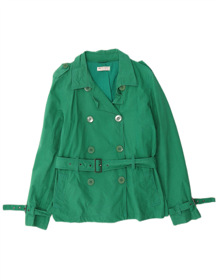 Trench corto da donna Marks & Spencer UK 12 Cotone verde medio