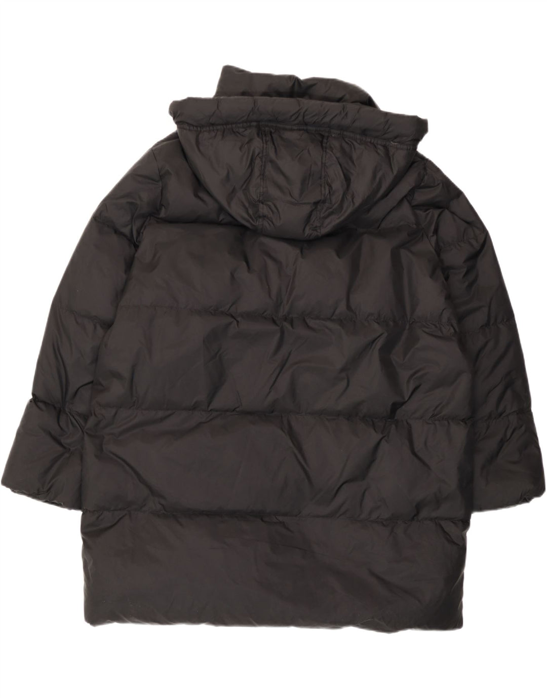 Cappotto imbottito oversize con cappuccio da donna Zara UK 10 piccolo nero in poliammide