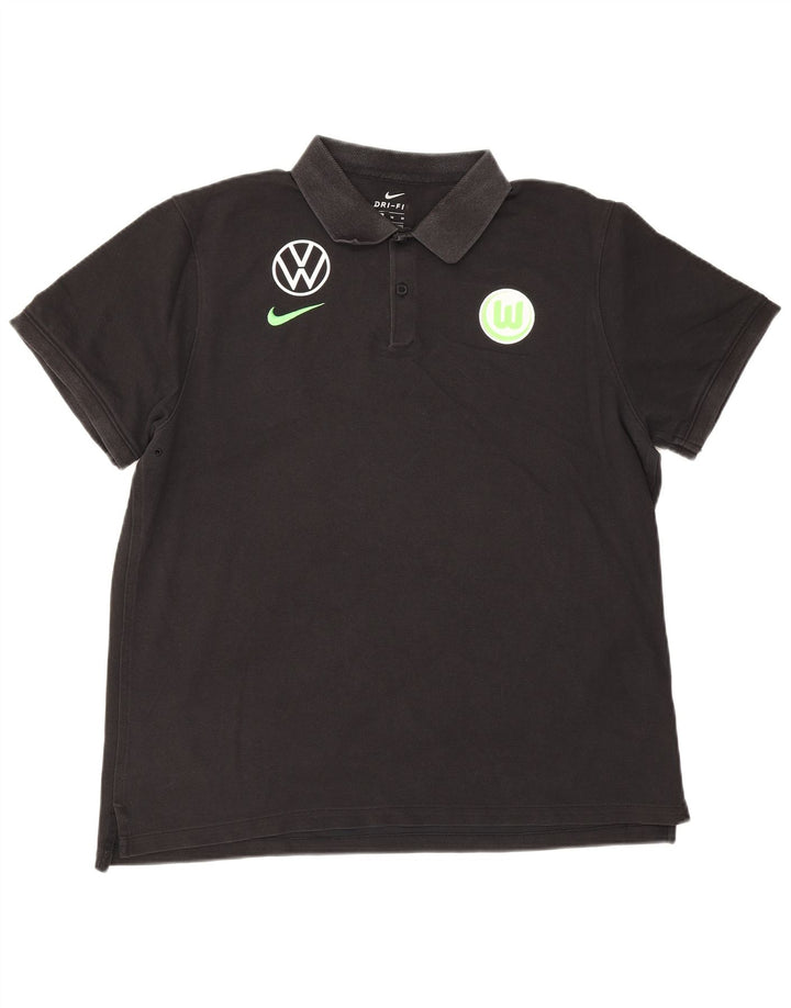 Polo grafica da uomo Nike XL in cotone nero