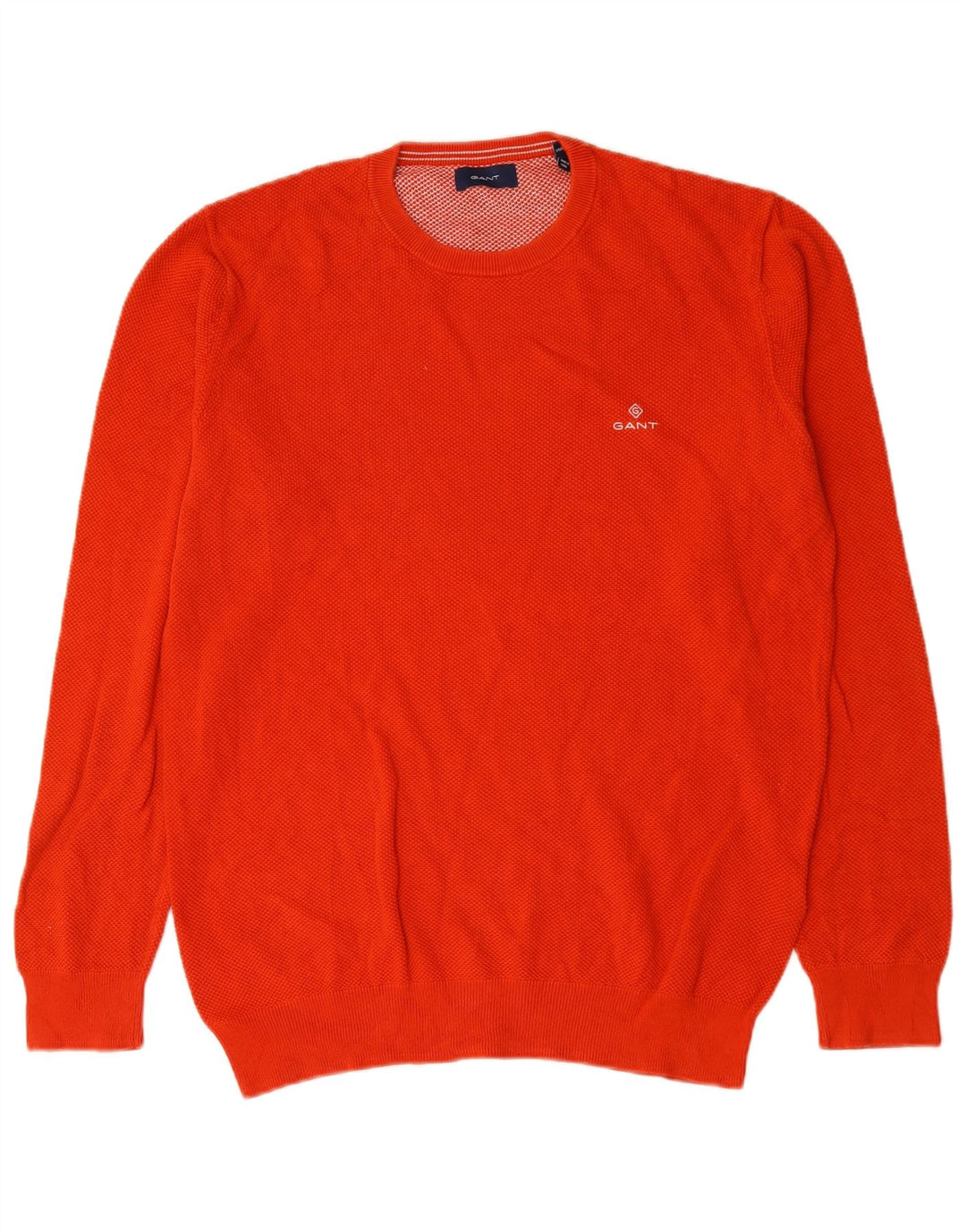 Gant Uomo Maglione Girocollo Maglione Grande Cotone Arancione