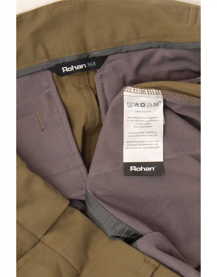 Pantaloni chino slim da uomo Rohan W36 L31 poliestere kaki