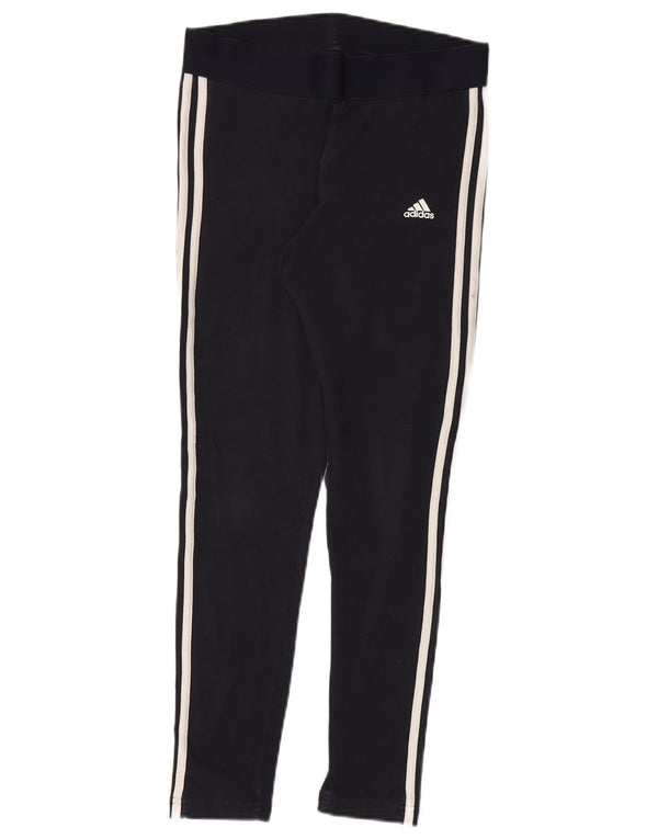 Leggings Adidas da donna con vestibilità regolare UK 12/14 cotone nero medio
