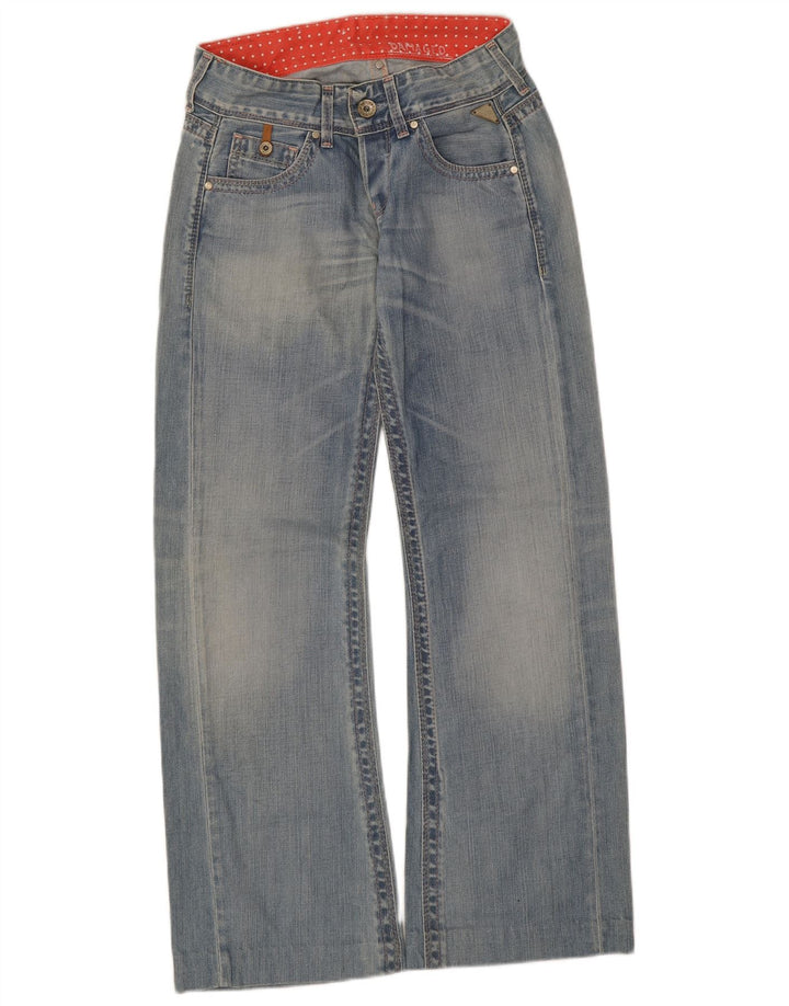 Jeans bootcut da donna Replay a vita bassa W25 L32 cotone blu