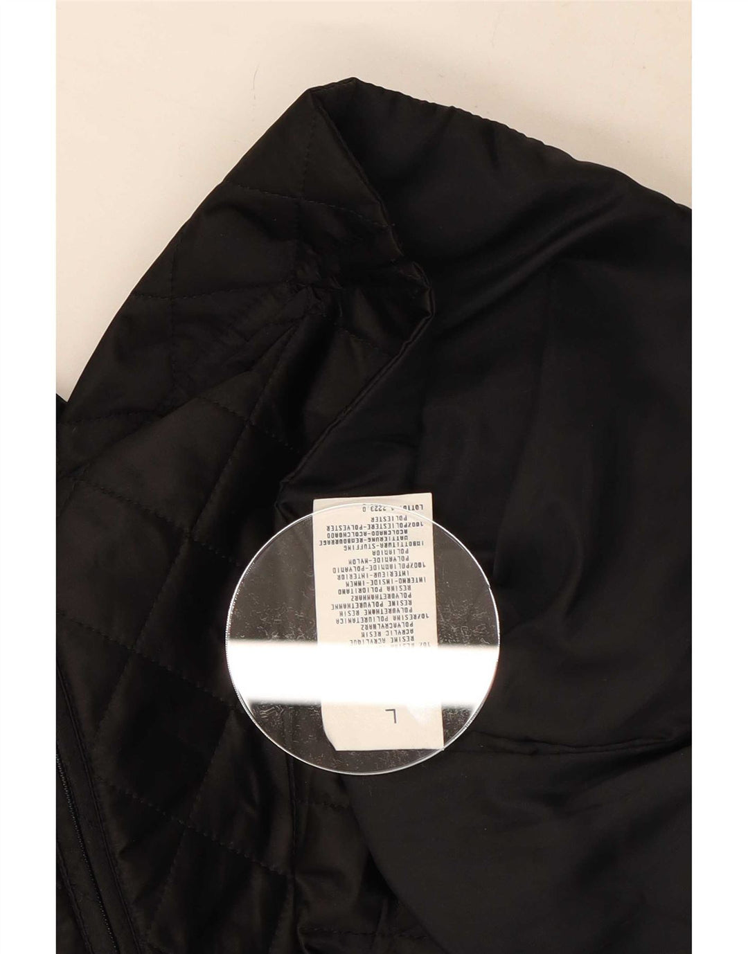 Gilet trapuntato da donna Benetton UK 16 Large Nero in poliammide