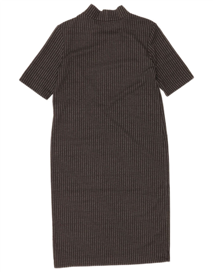Abito a trapezio da donna Zara UK 10 piccolo gessato nero