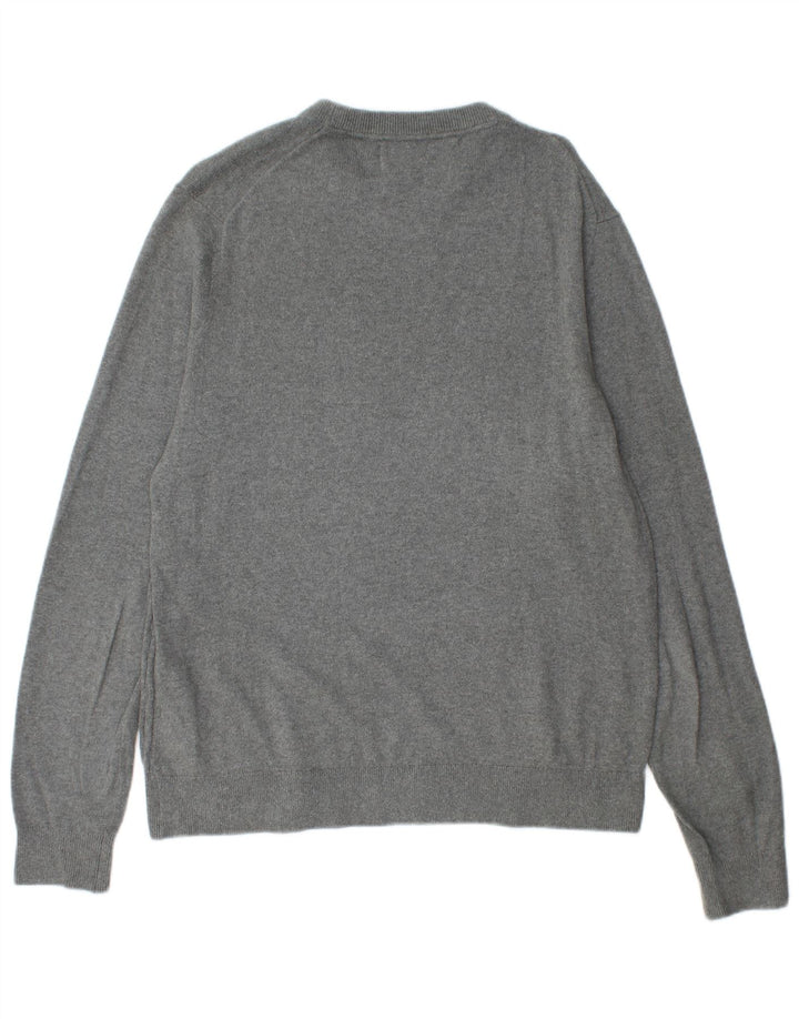 Calvin Klein Jeans Maglione girocollo da uomo piccolo in cotone grigio