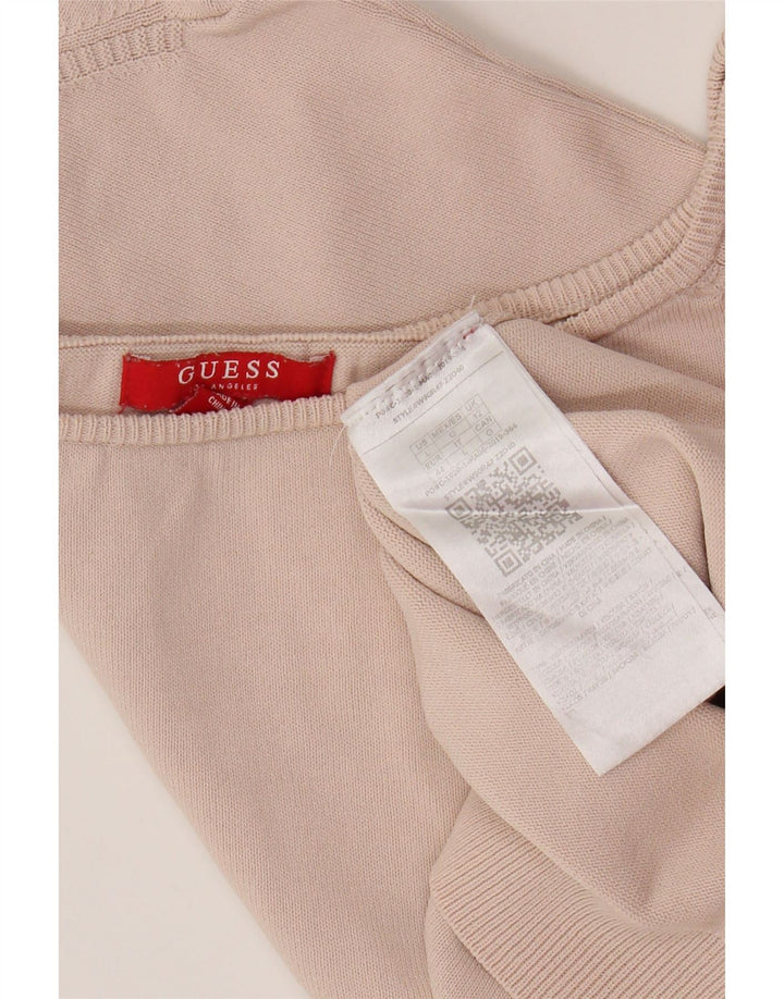 Top corto da donna Guess in camicetta UK 12 Viscosa rosa medio